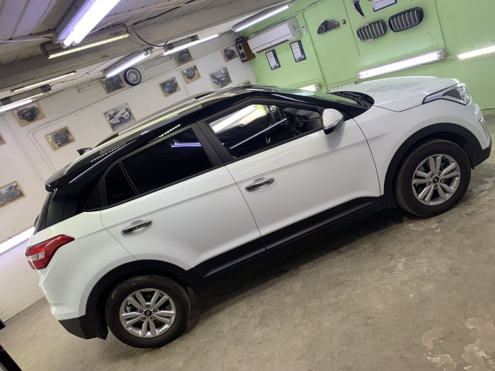 Hyundai Creta белая с черной крышей