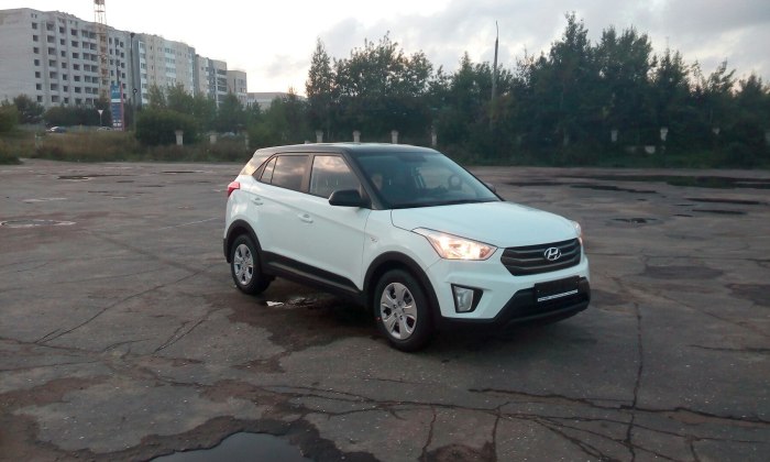 Hyundai Creta белая с черной крышей