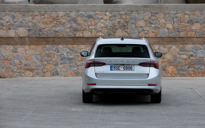 Skoda Octavia 2021 сзади