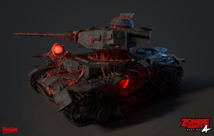 Zombie Army 4 Dead War зомби танк