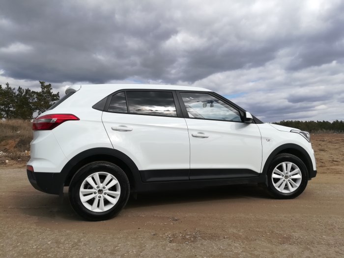 Белая Creta Hyundai диски 16