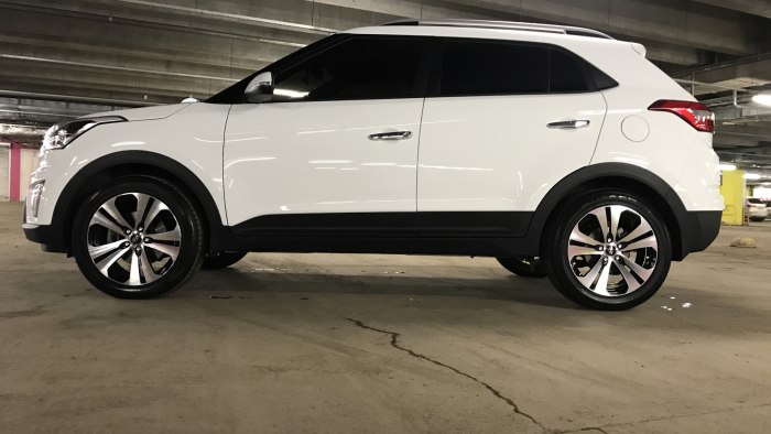 Белая Creta Hyundai диски 16