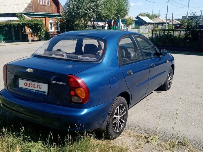 Шевроле Ланос синий