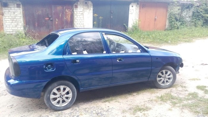 Шевроле Ланос 2009 синий