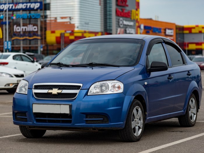 Синий Chevrolet Aveo 2008
