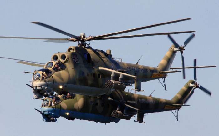 Военный вертолёт ми 24