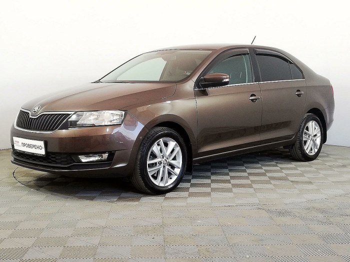 Skoda Rapid коричневый Toffee металлик