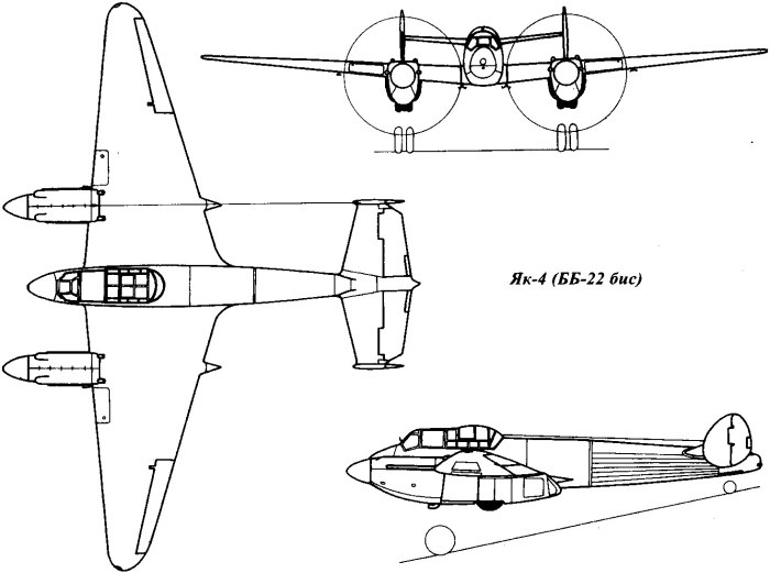 ББ-22 бомбардировщик Яковлева