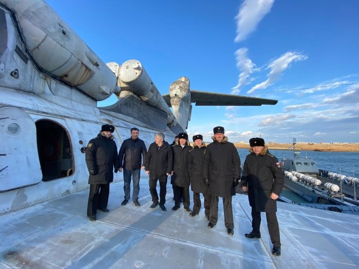 Экраноплан Лунь в Дагестане