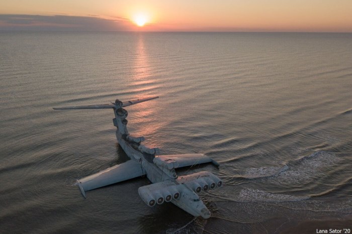 Экраноплан Лунь в Дагестане