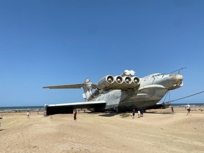 Экраноплан Лунь в Дагестане