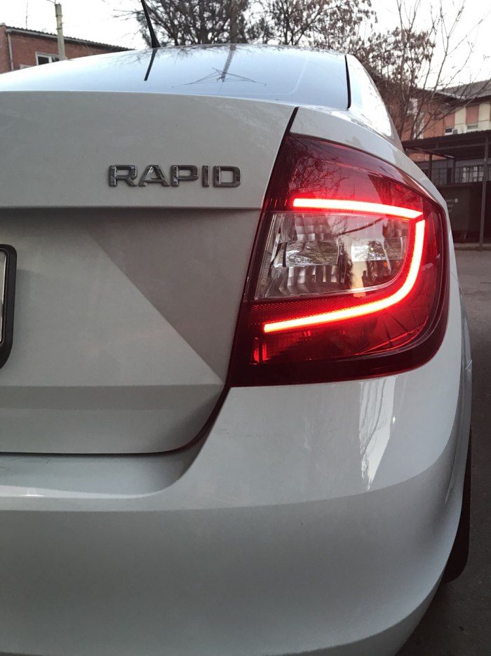 Led фонари Шкода Рапид