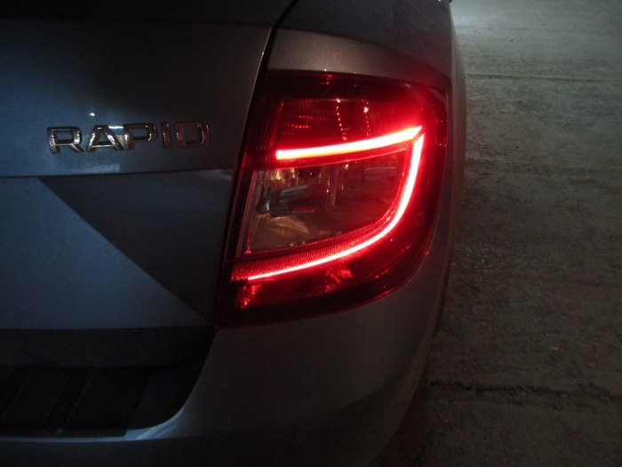 Задние фары led Шкода Рапид