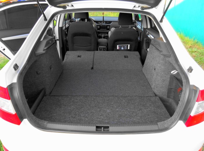 Skoda Rapid лифтбек багажник