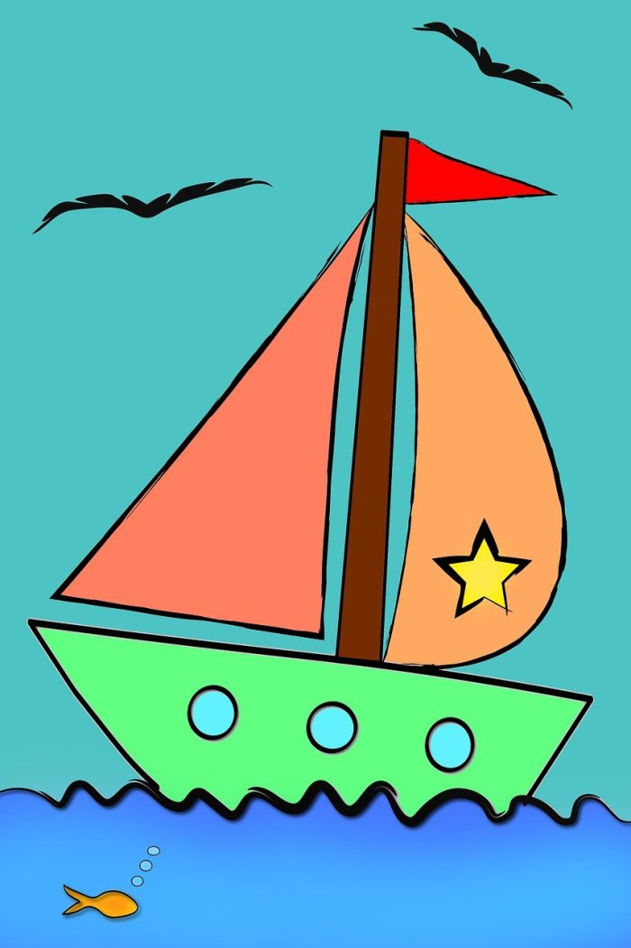 Лодка cartoon