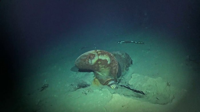 USS Johnston корабль на дне
