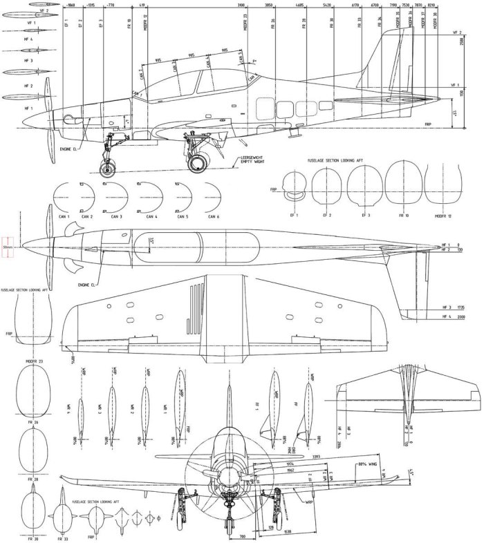 Самолёт УТС-800 чертежи