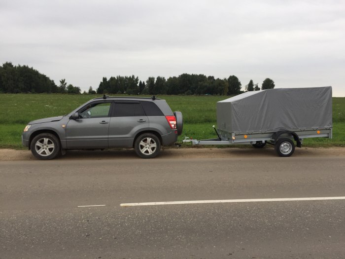 Сузуки Гранд Витара 2 с прицепом