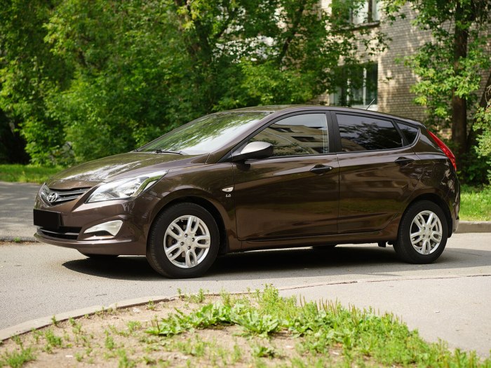 Hyundai Solaris хэтчбек коричневый 2015 Рестайлинг