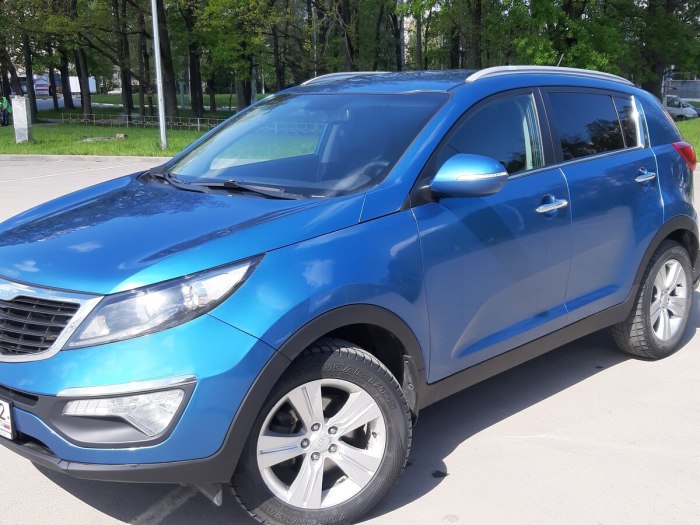 Kia Sportage 2013 голубой