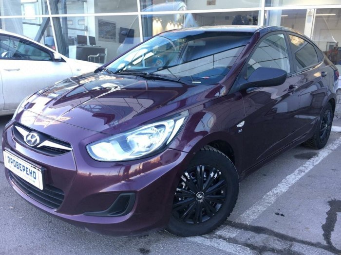 Hyundai Solaris фиолетовый PLASTIDIP