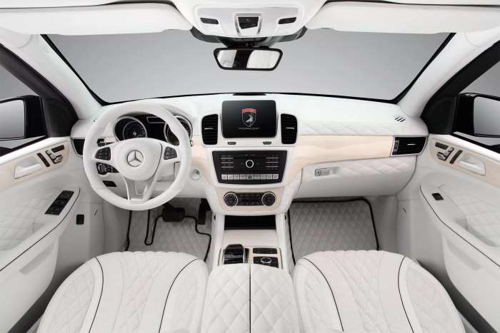 Mercedes gl450 салон белый