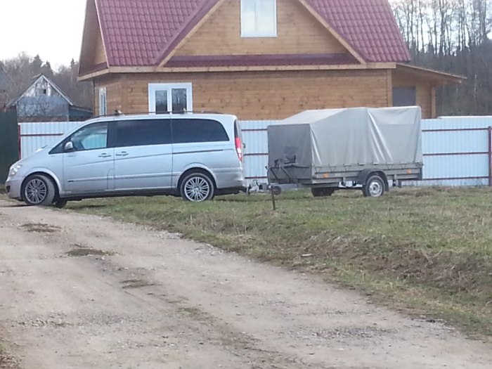 Мерседес Вито 638 с прицепом