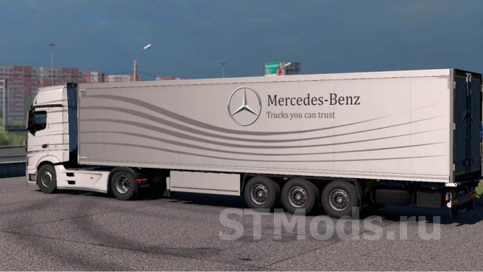 Прицеп для Мерседес Бенц Actros 1848 сбоку
