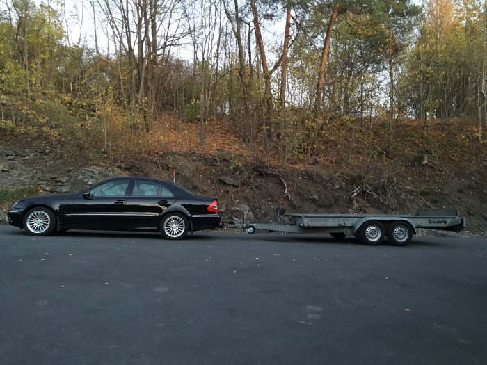 W140 с прицепом