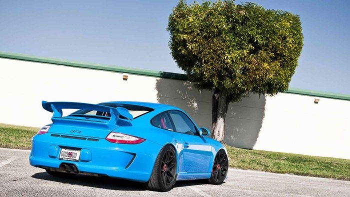 Порше 911 gt3 голубой