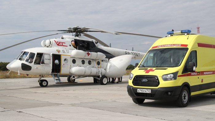 Санитарный вертолет ми-8