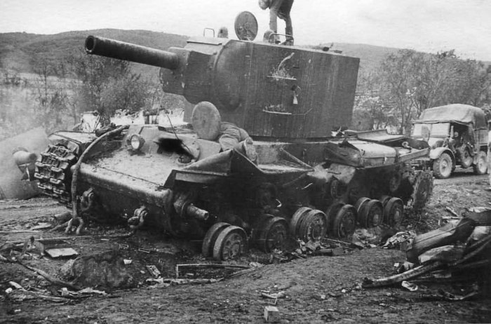 Подбитые немецкие танки 1941
