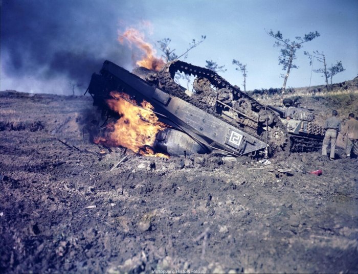 Challenger 2 подбитый
