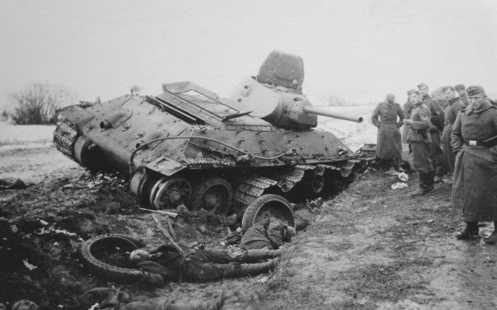 Погибшие экипажи танков т34