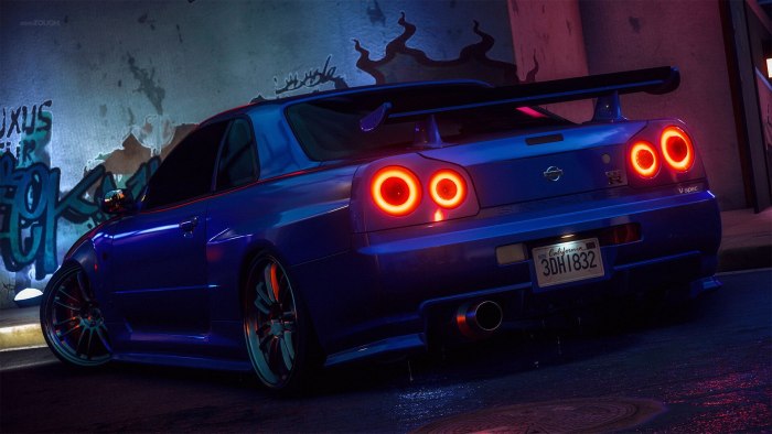 Nissan Skyline GTR r34 Neon