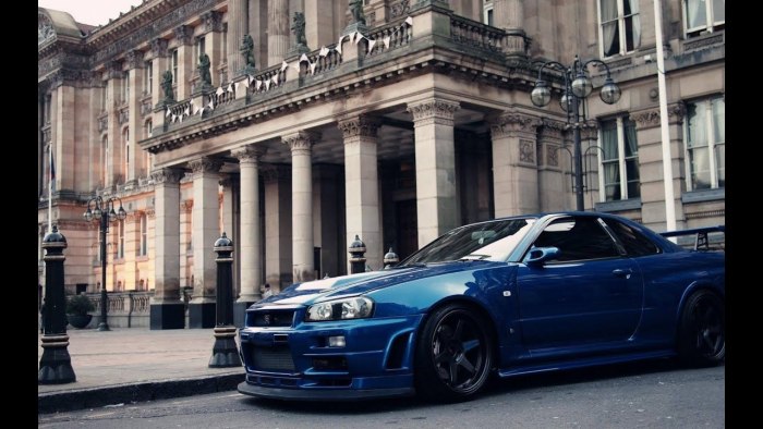 Nissan Skyline GTR r34 Blue