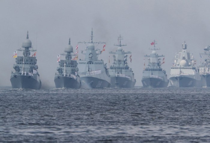 Военно морской флот РФ парад