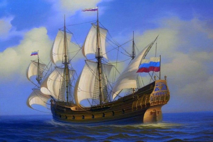 Русский флот Петра 1 корабль орёл