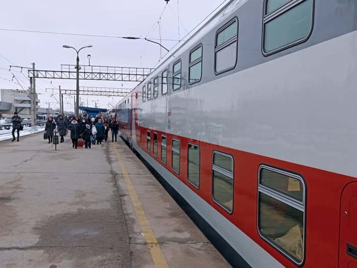 Двухэтажный поезд Тольятти Москва