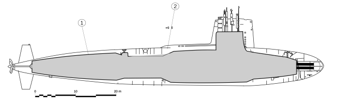 Type 212 Submarine чертеж