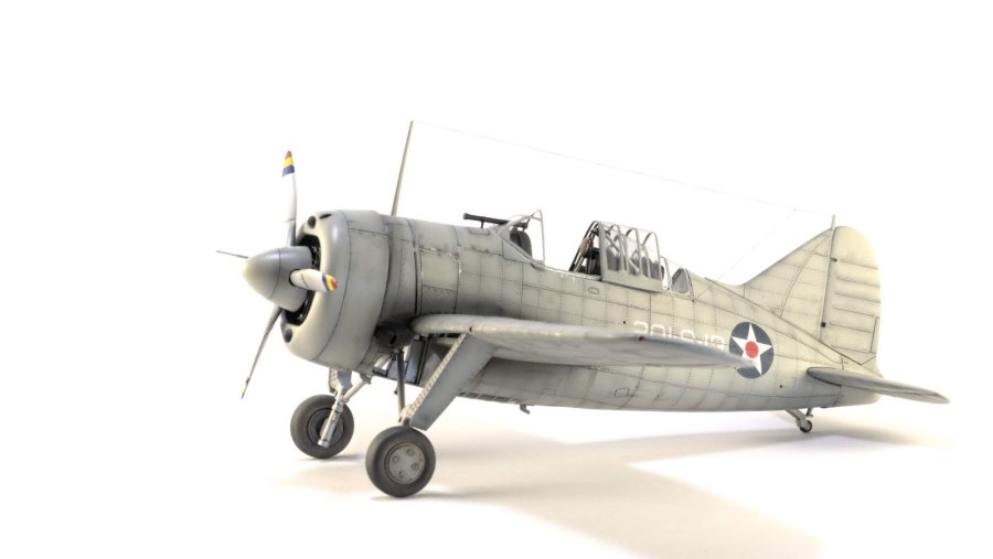 Самолет us f2a Buffalo модель 1 72