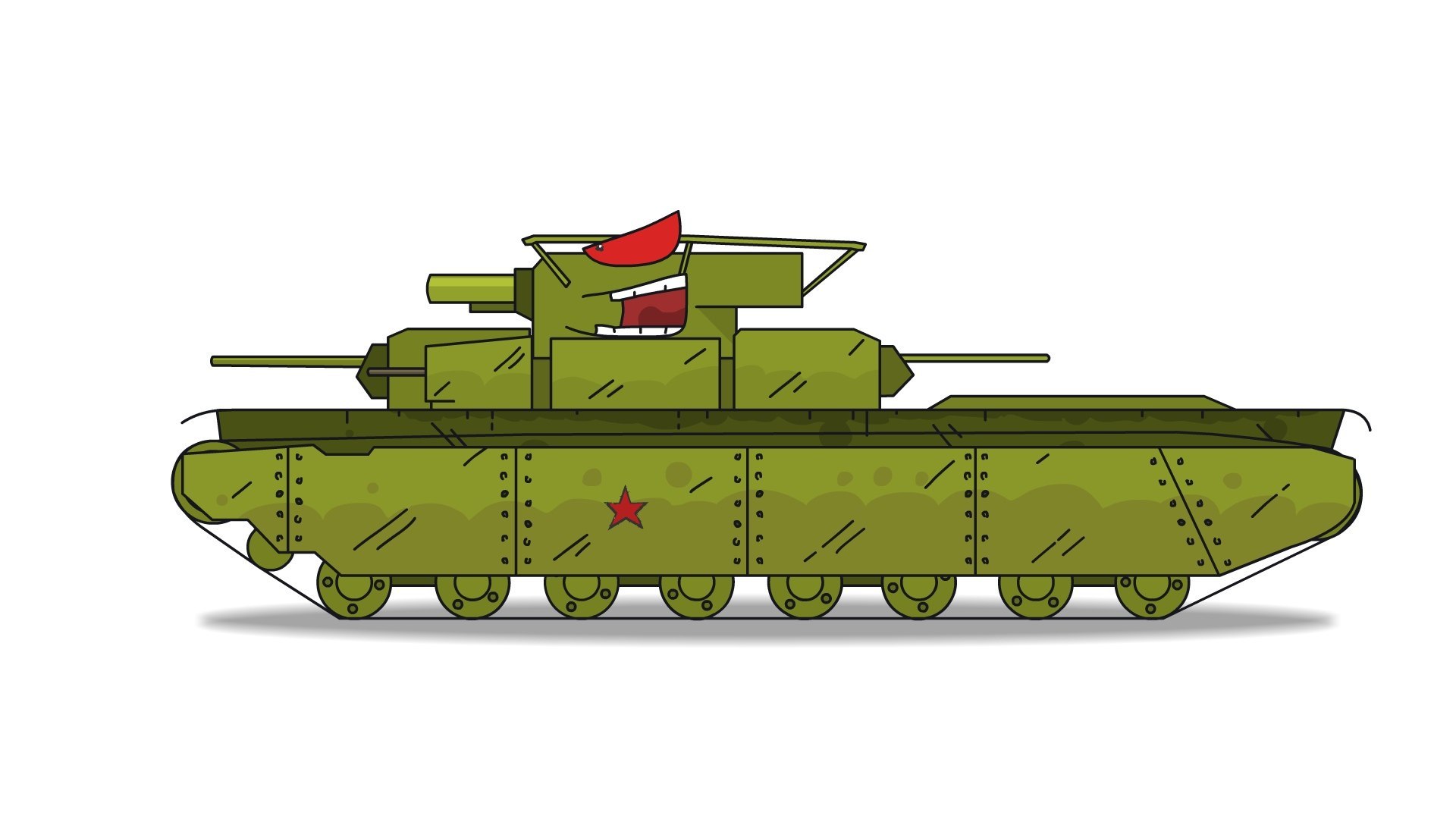 как нарисовать военный танк из гта 5 фото 6