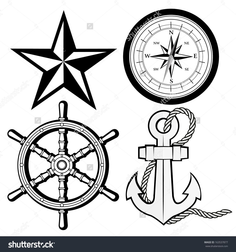 Штурвал корабля раскраска