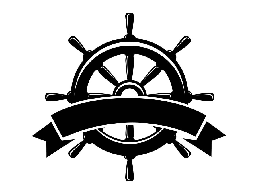 Чертеж штурвала корабля