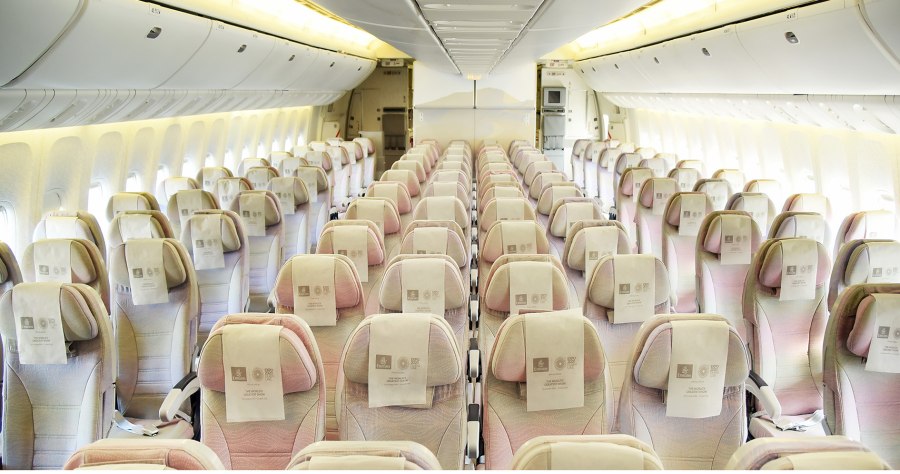 Boeing 777-300er Emirates салон