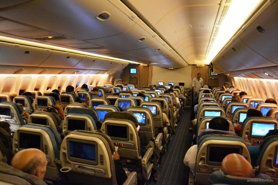 Boeing 777-300er салон