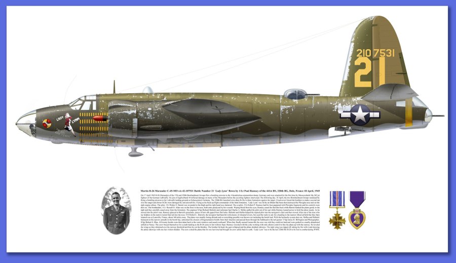 Ac72046 Martin b-26 Marauder nose Art Cindy and b-26c Miss Microscale