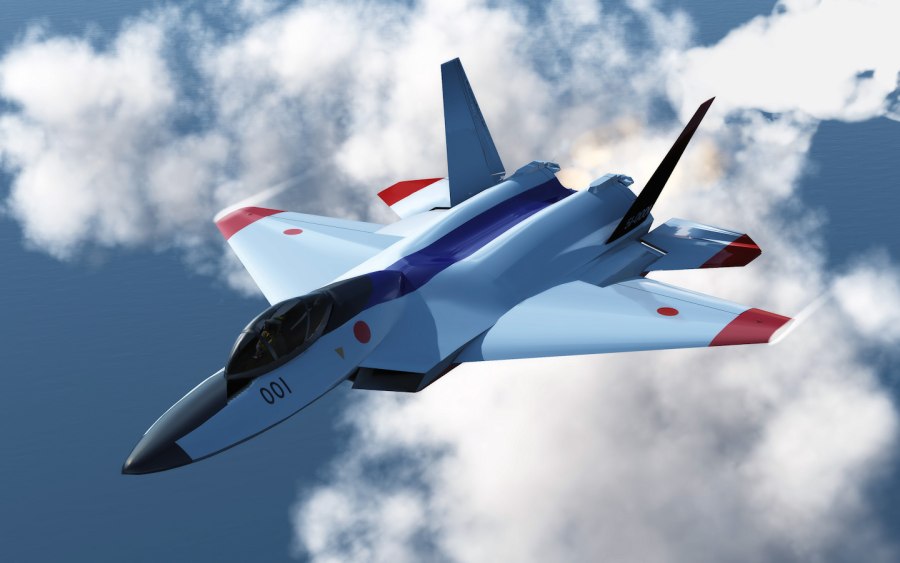 Mitsubishi f-3 японский истребитель