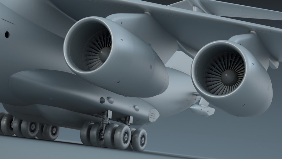 АН 225 Мрия вид сверху