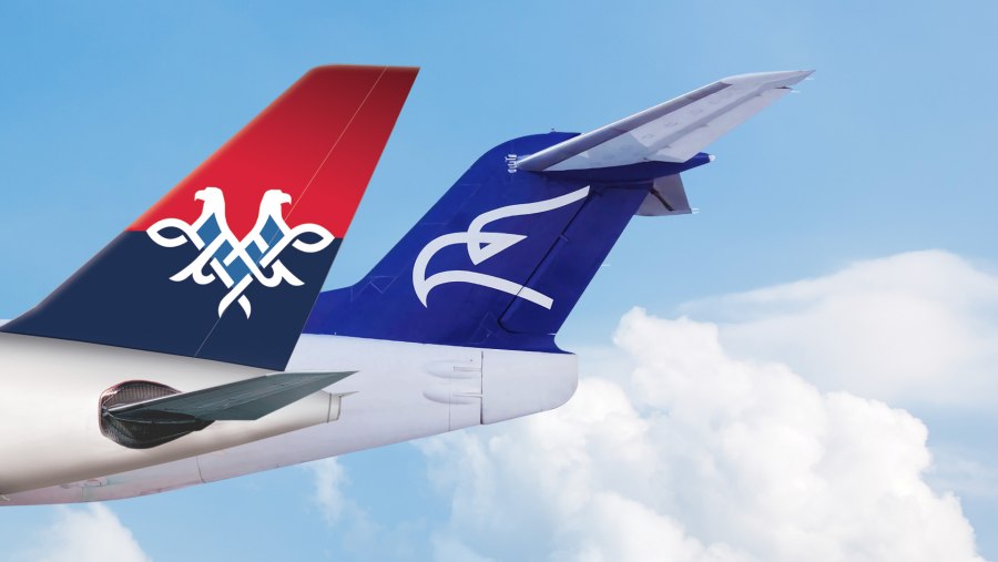 Air Serbia крыло
